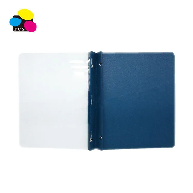 
Navy Clear front Report Cover with Metal Fastener A4 Letter Shanghai Manufacturer 