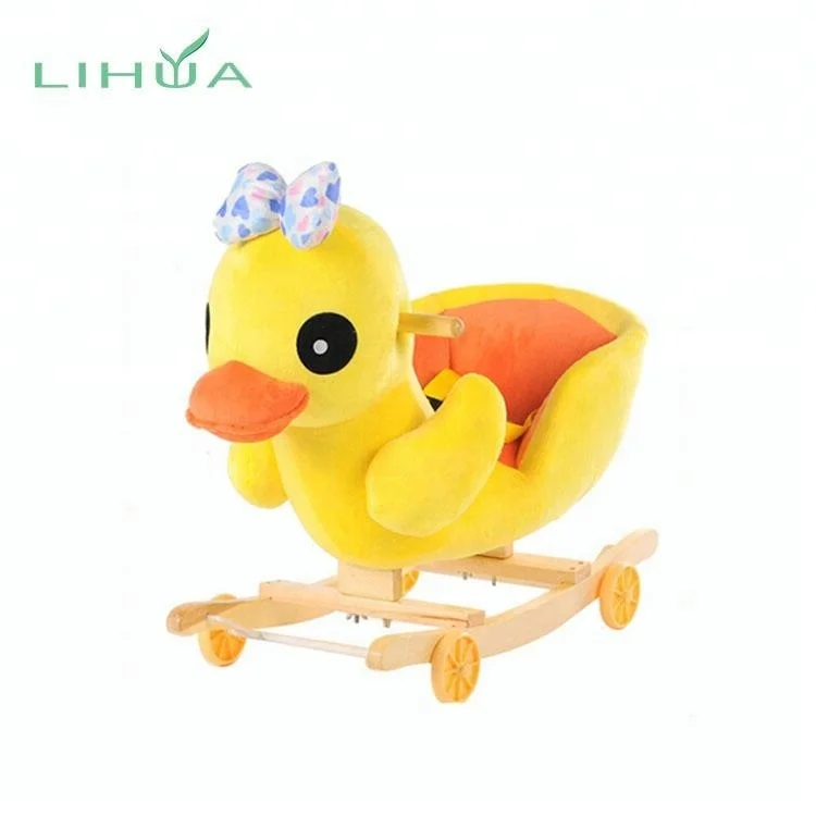 Custom Plush Stuffed Rocking Animal Ride On Toy