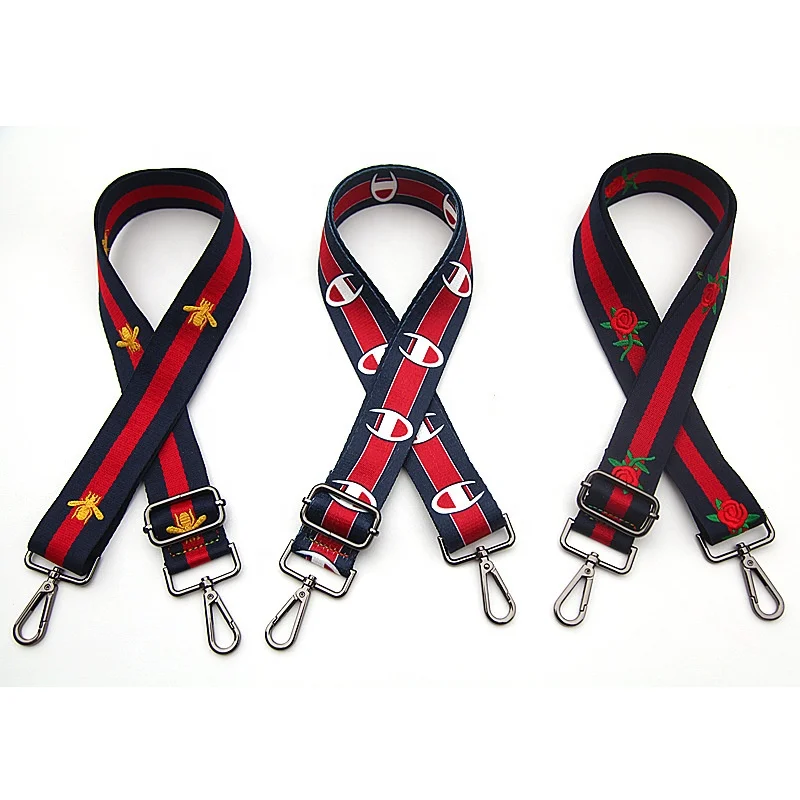 ZONESIN Adjustable Woven Bag Straps Custom Logo Nylon Shoulder Strap