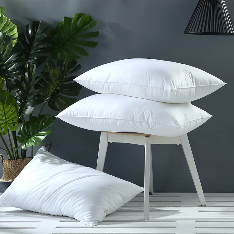 Wholesale China Hotel Collection Bed Pillows for Sleeping Easy Clean Polyester/Cotton Goose Down Feather Pillow