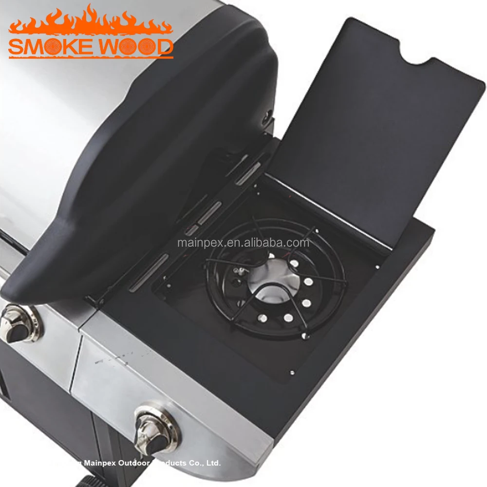 High Quality Heavy Duty 4 Burner Gas BBQ Grill Flame Portable Gas Bbq Grill Safety Door Design with Indoor Steel PROPANE