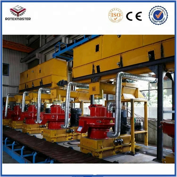 Wood Biomass Equipment Biomass Complete Ring Die Biomass Vertical Ring Die Pellet Mill Machine Line