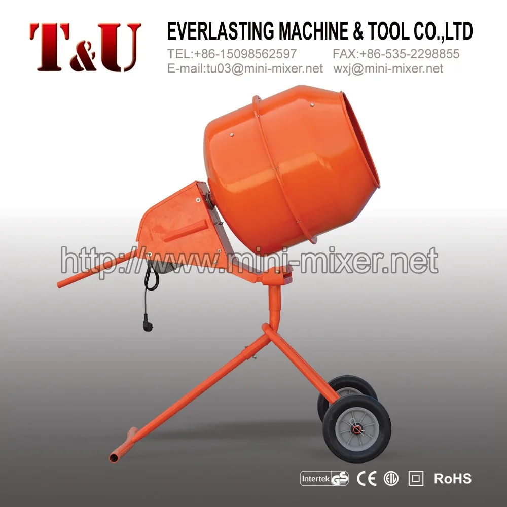 140L 1/2HP small concrete mixer for mail package