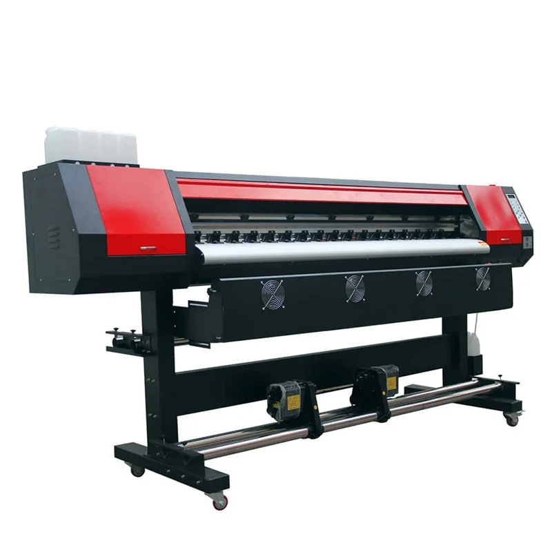 Latest 1.8M Color Photo Printing Machine Digital Inkjet Solvent Plotter