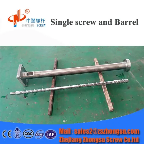 Extruder screw barrel zhoushan for starch plastic pet film extrusion