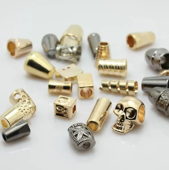 
 Коническая наконечник шнура из металлического сплава для изготовления ювелирных изделий, аксессуары для костюмов, курток, свитеров, сумок, товары для рукоделия  