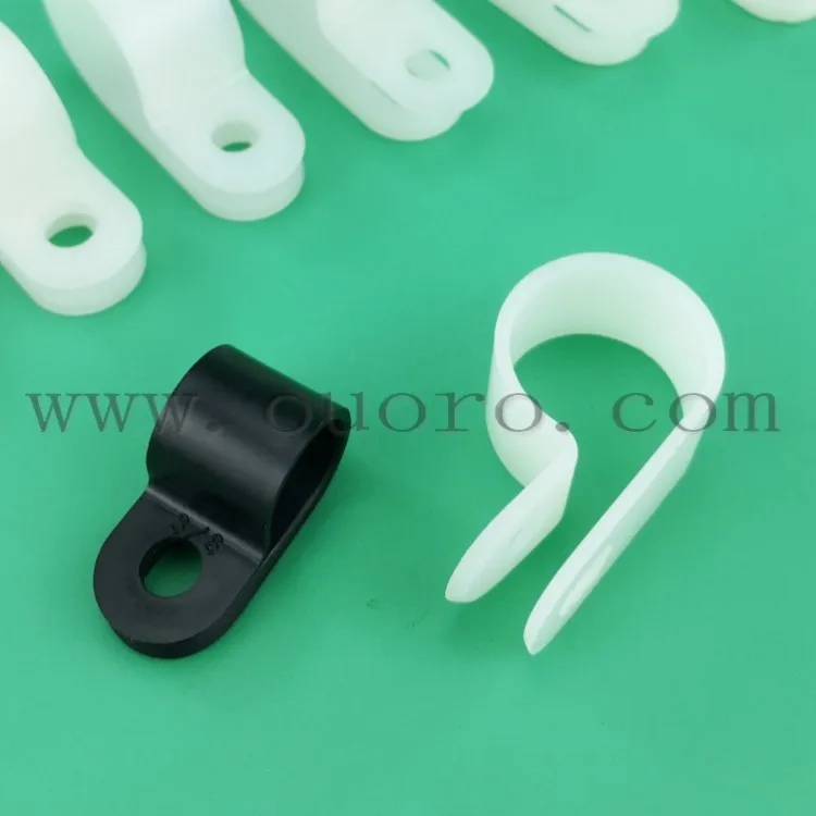 OUORO UC-0 (3.2mm 1/8 inch)R type plastic cable clamp