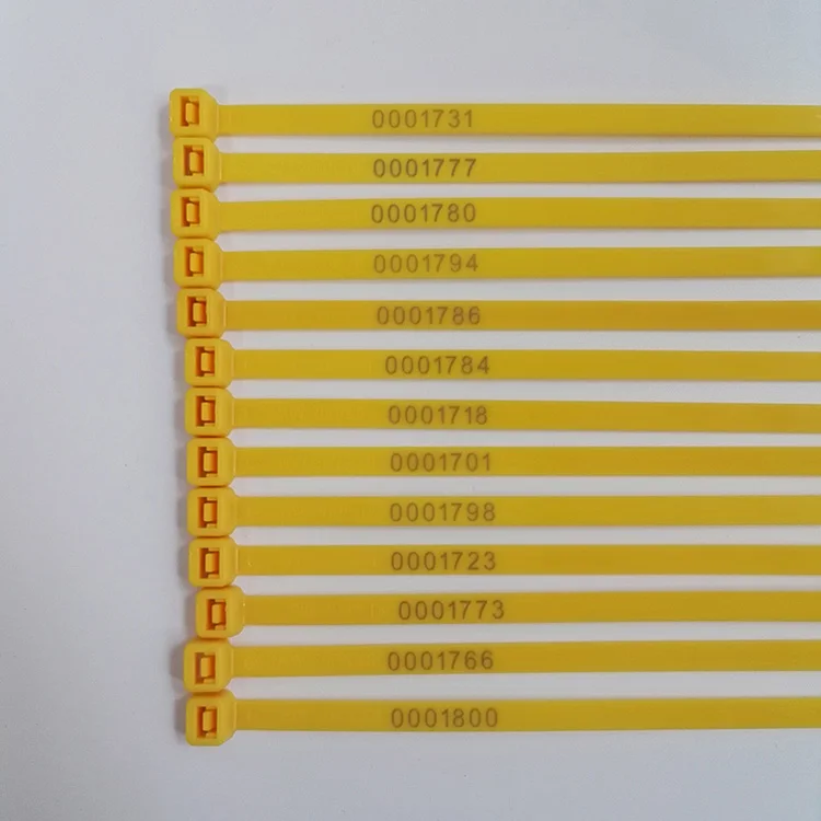 Printed zip cable ties