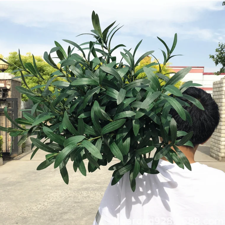 FC1354 Lifelike olive beautiful home decor no berry artificial olive branch