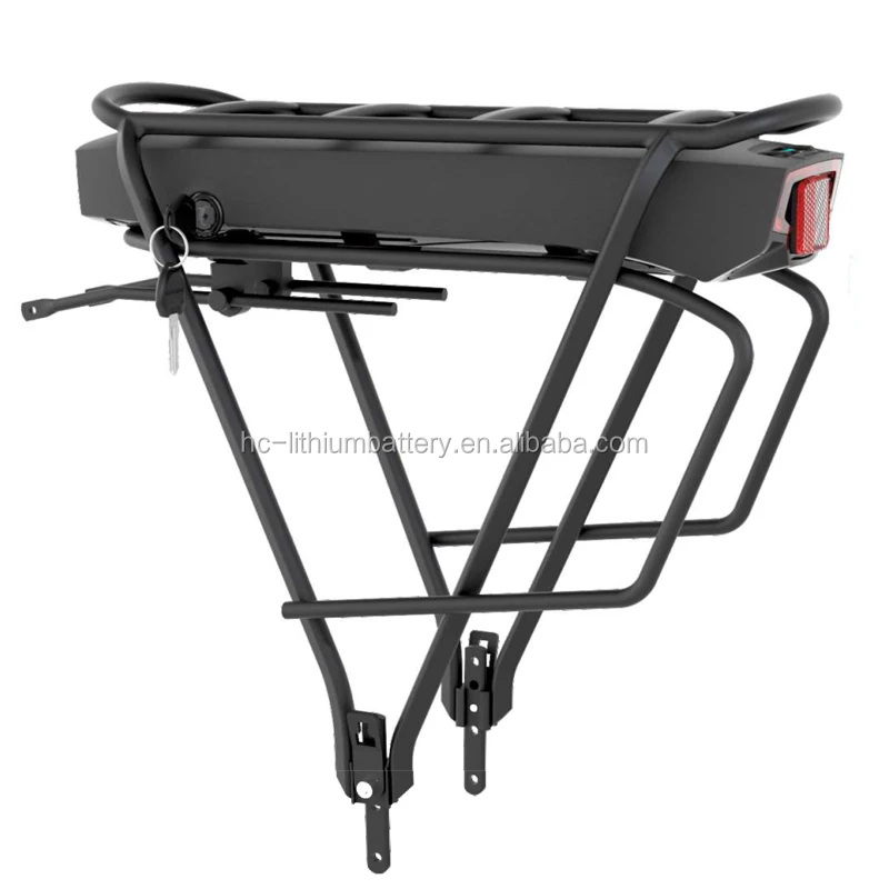 Rear Rack Ebike Battery pack 36V 10AH lithium Battery For Electric Bicycle