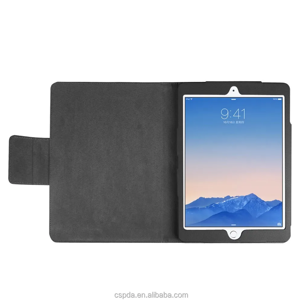 
Eco-friendly pu leather magnetic Stand Case Cover for ipad pro 9.7 inch tablet with machine frame 