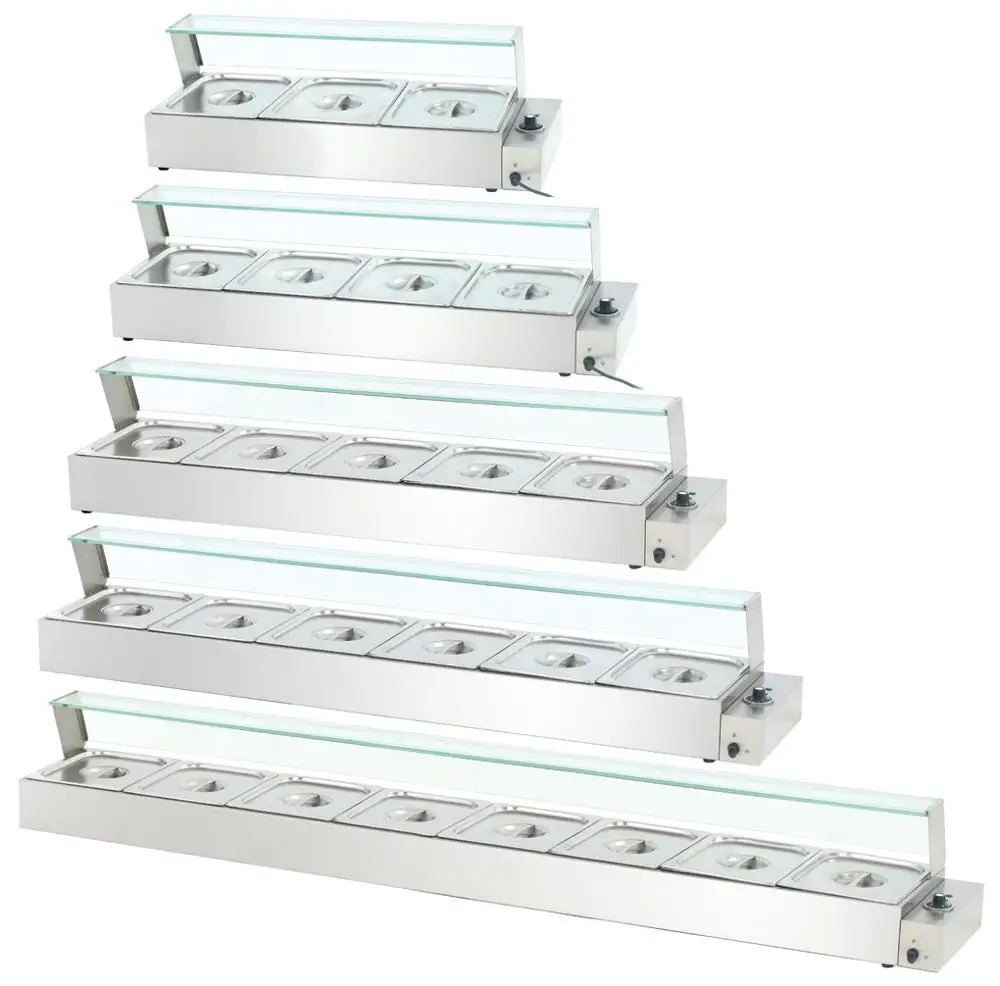 PEZO 4 Pan Hot Food Display/Food Warmer Bain Marie