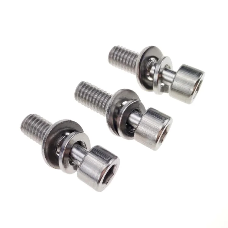 Hex Socket Head Cap SEMS Screws Stainless Steel Fastener M8 Assembled Flat Washer & Spring Washer