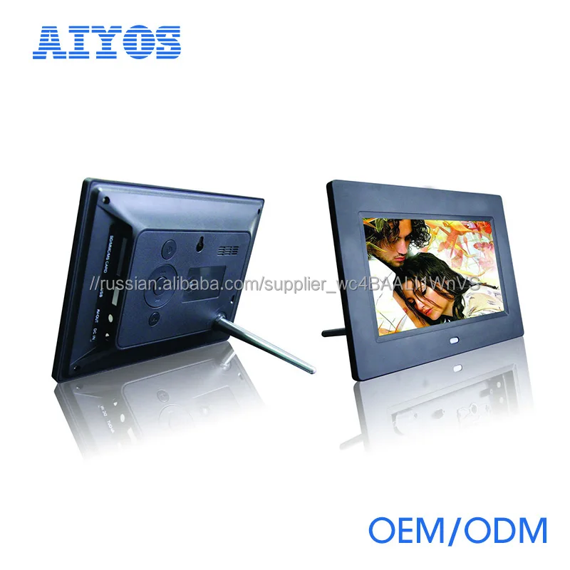 OEM ODM Батарейках цифровая фоторамка с внутренней батареей