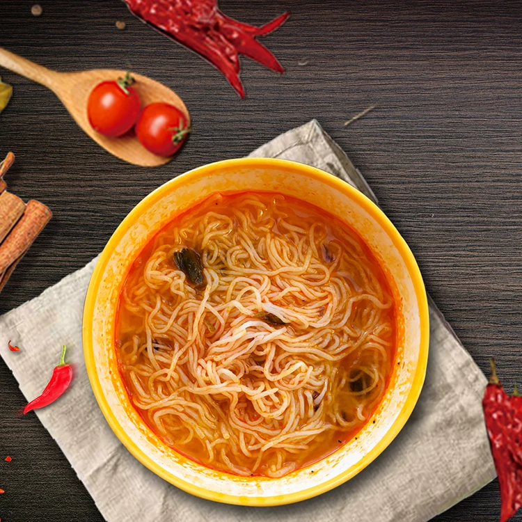 Снижение крови Shirataki, лапша Konjac, мгновенные продукты