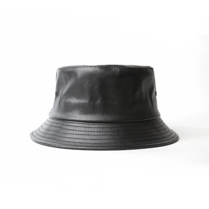 custom leather outdoor bucket hat fishing men embroidery designer bucket hat cap