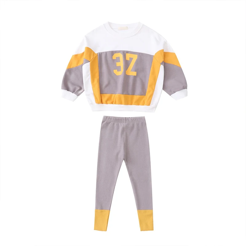 Популярный стиль, оптовая продажа, детский спортивный комплект одежды для маленьких девочек, школьная форма, детская одежда