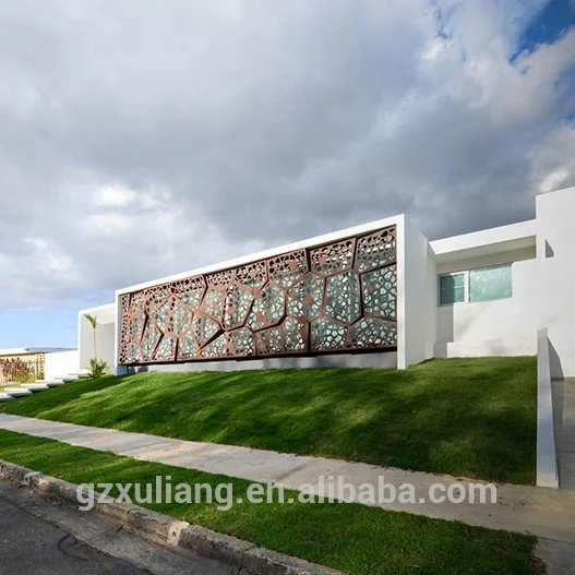 
exterior decorative building aluminium perforated facade panel 