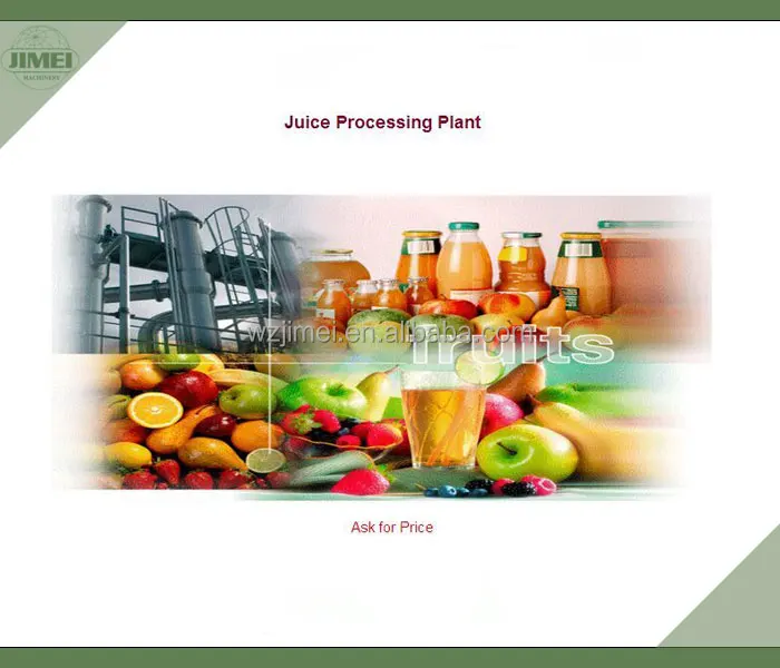 
Complete mini automatic natural fresh fruit juice production line 