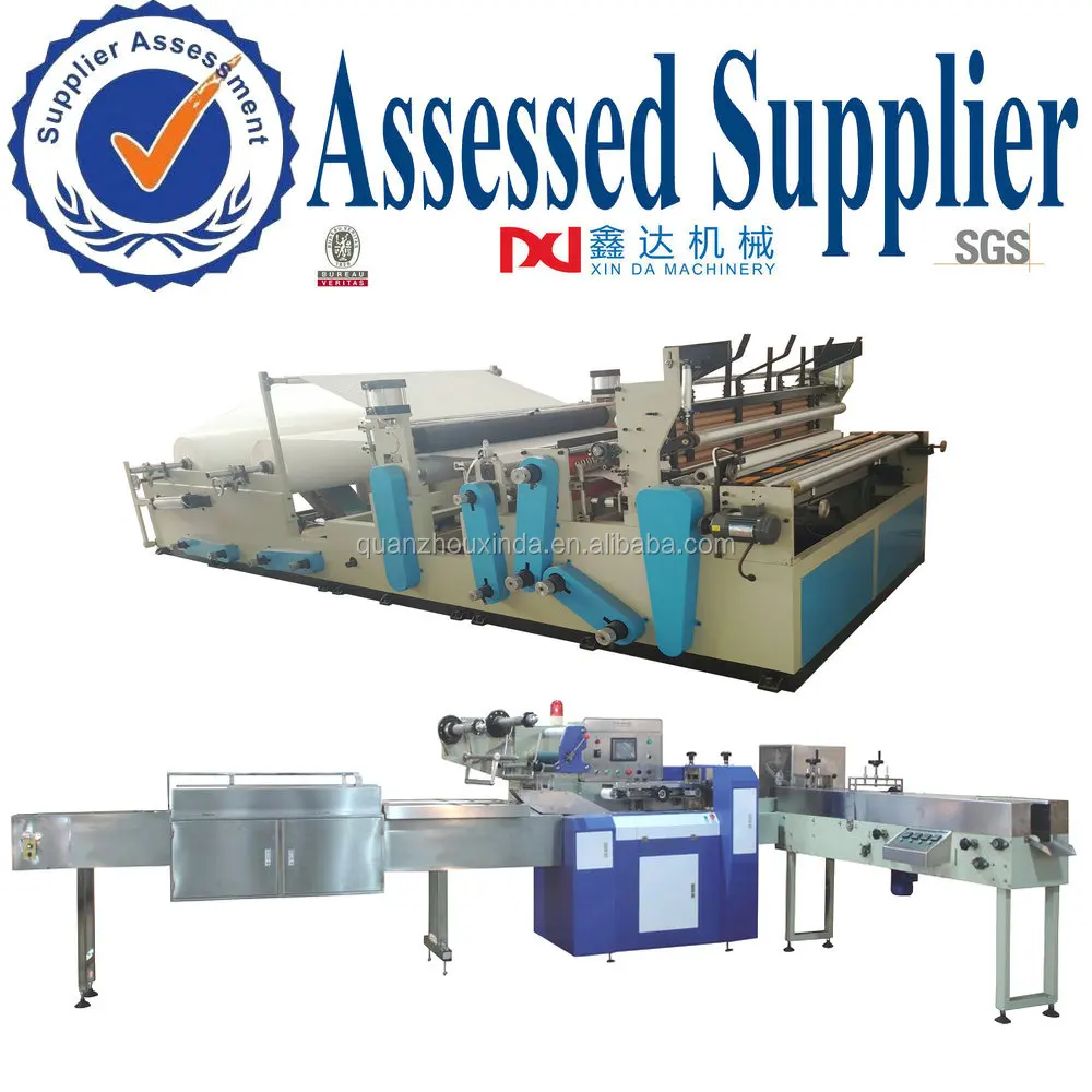 Автоматическая одного рулона туалетной бумаги производства тары и упаковки линии