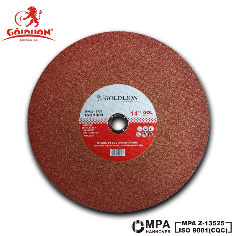 GOLDLION 14 Inch Grinding Wheel 350mm Aluminum Oxide Metal Cutting Discs Grinding Disc Cutting Stainless Steel