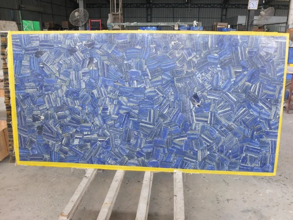 
wall panel decoration precious lapis lazuli slab 