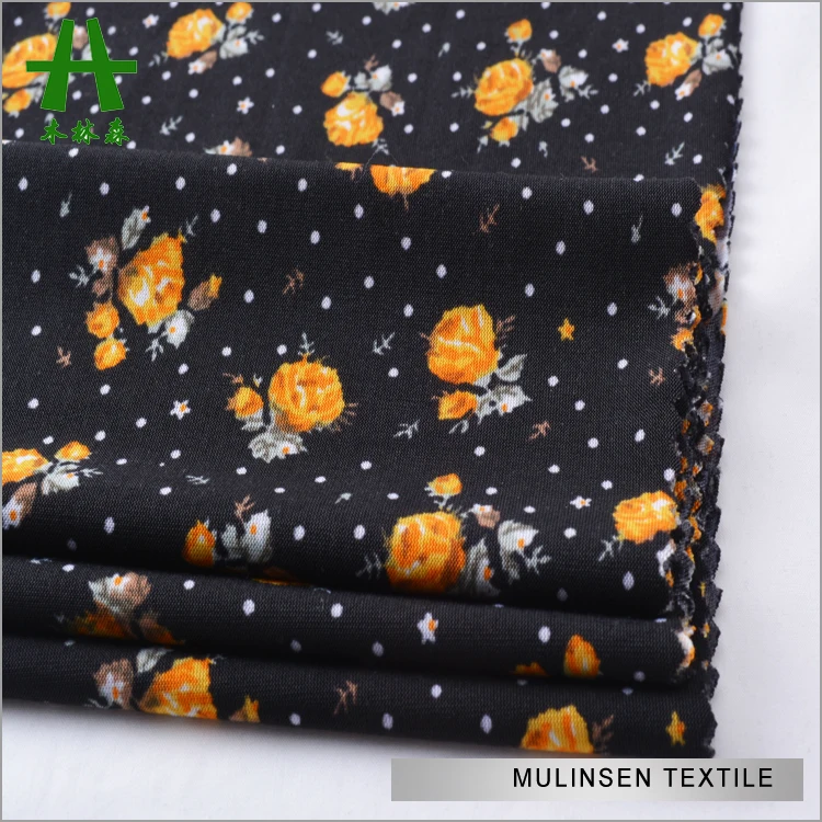 
 Шаосин текстиль Вязание 4 Way Stretch Полиэстер FDY набивные ткани  