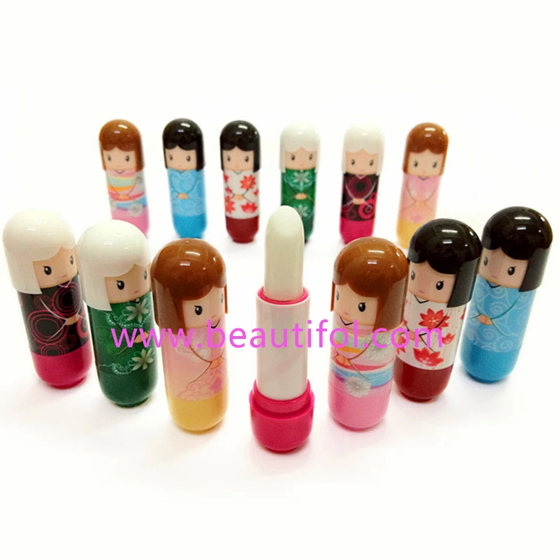 
Moisturizing cute custom children cosmetics makeup lip balm stick ball shape lip balm cupcake lip balm 