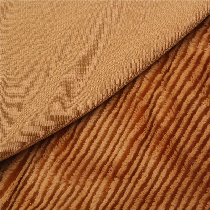 
2021 Top Quality 100% Polyester Soft Faux Fur Pv Plush Brushed Fabric for Pillow 