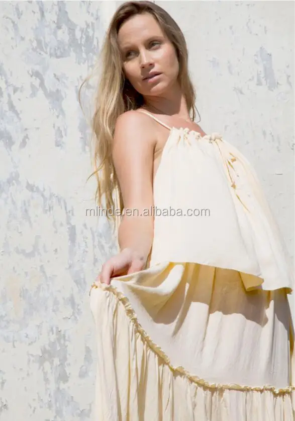 Breast Feed Dress 100% Rayon Woven Breastfeeding Maxi Dress Boho Long Nursing Tiered Dress For Pregnant Woman