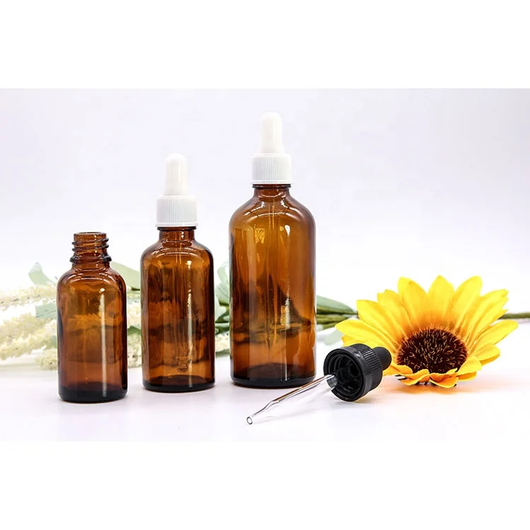 Amber Empty Doterra Essential Oil Bottle With Plastic Cap