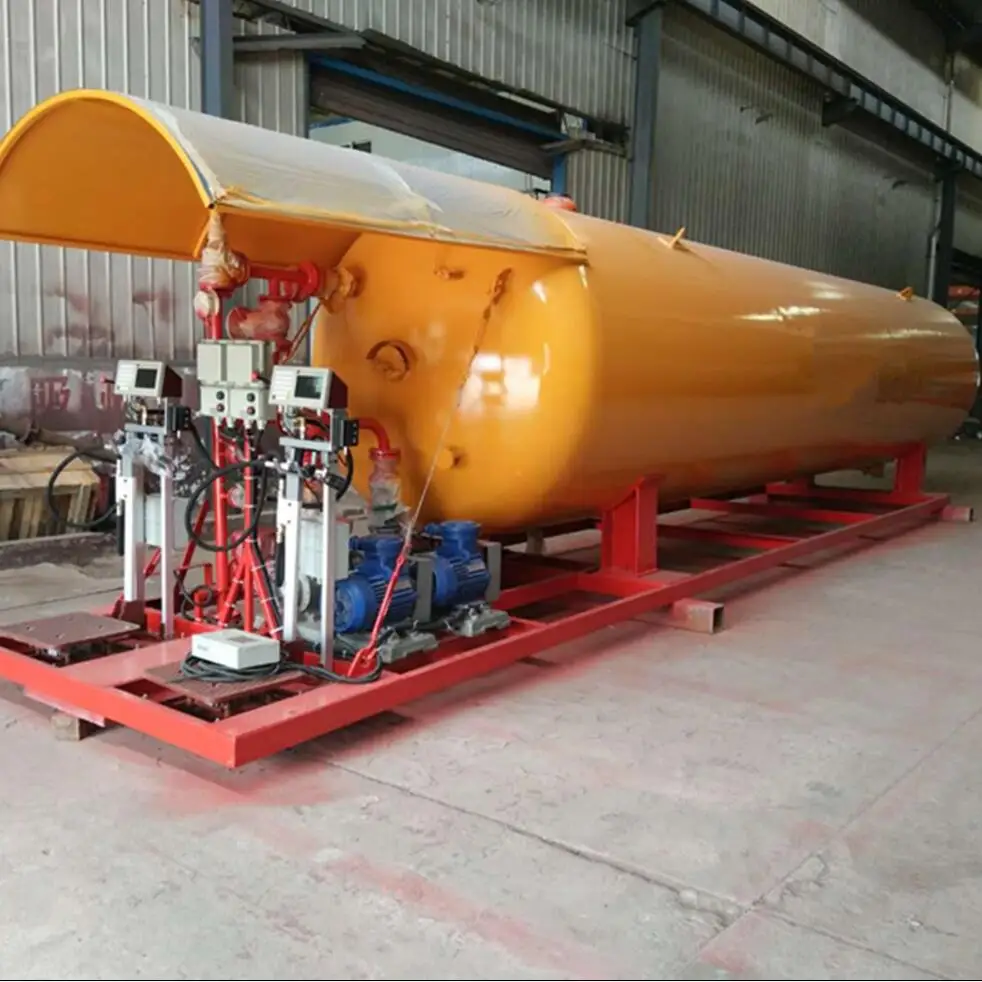 
High Quality ASME Standard 5,000liter to 50,000liter (1320gallons to 13,200 2.5MT to 25MT) LPG Cylinder Filling Station ,LPG Sk 