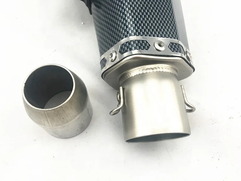 Высококачественный глушитель выхлопной трубы из углеродного волокна для мотоцикла 51 мм 38 мм для внедорожника тихий наконечник трубы