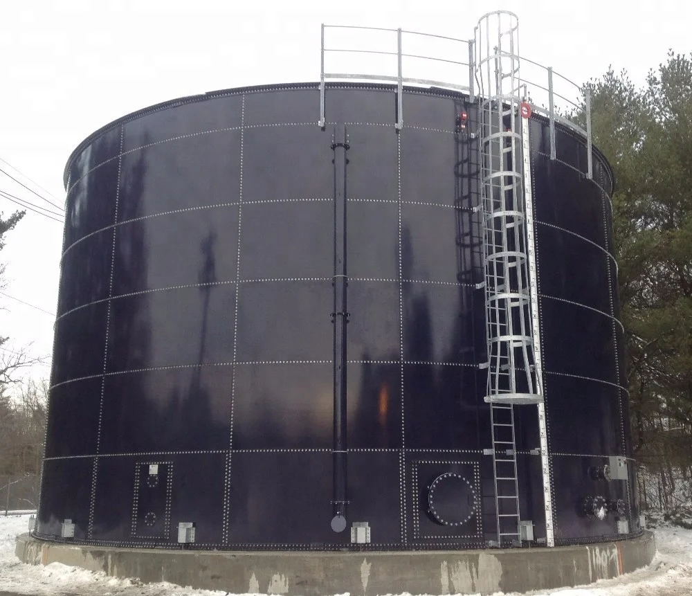 BSL professional biogas equipment methane gas storage FRP cylindrical tank