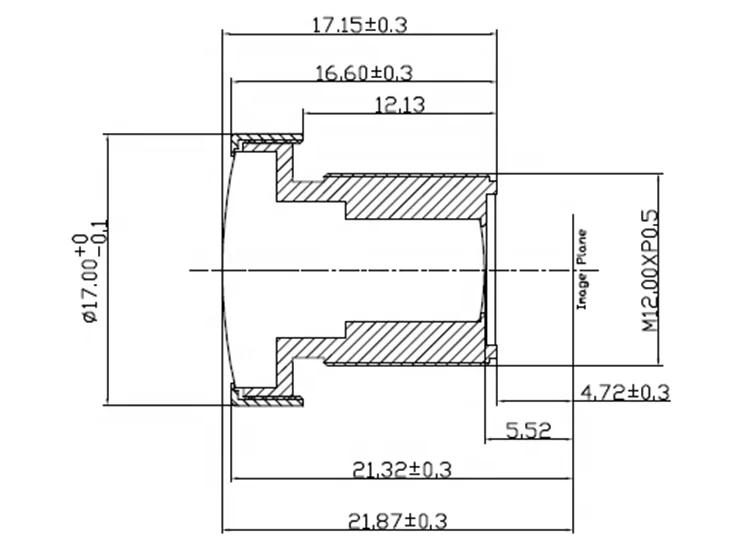 Intelligent auxiliary drive reverse track image camera driving recorder lens