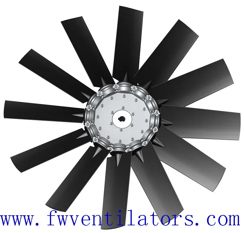 industrial strengthening and toughening of nylon material axial PAG blade PPG fan blades