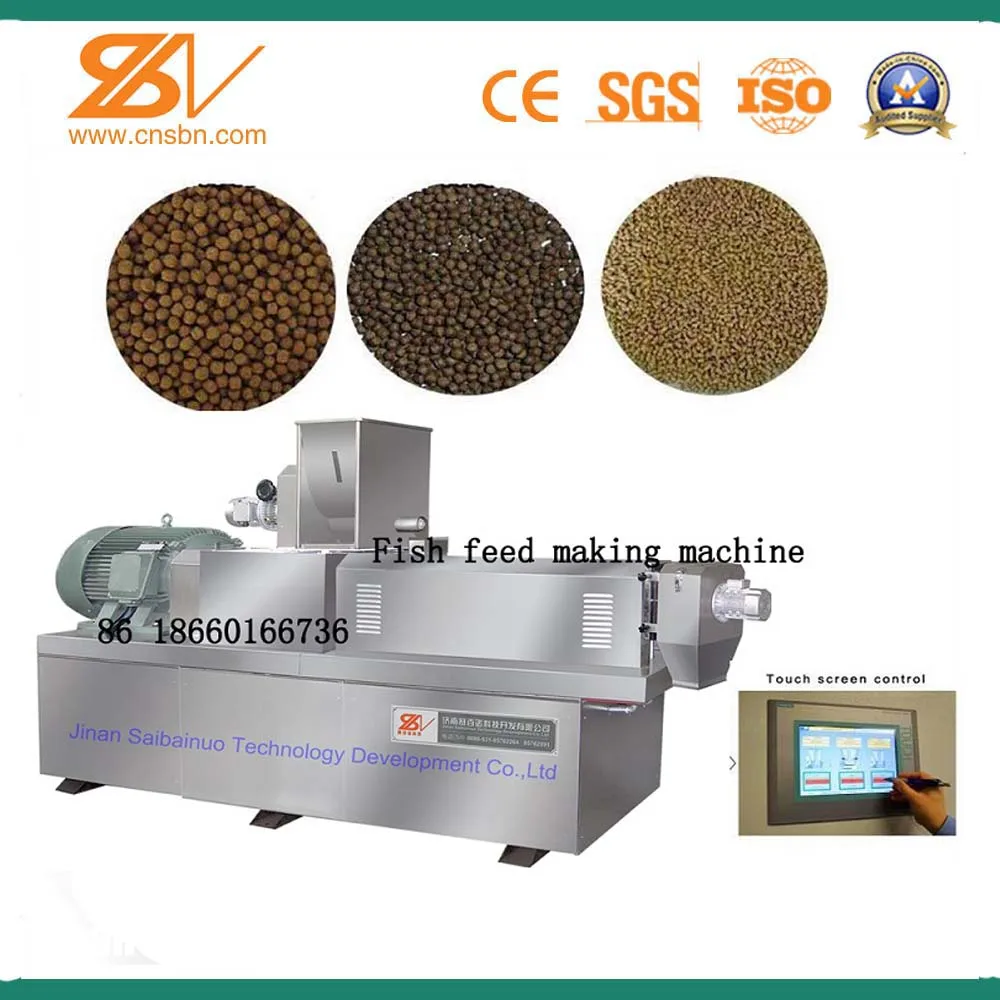 Tilapia fish feed machine extruder , fish feed manufacturing plant