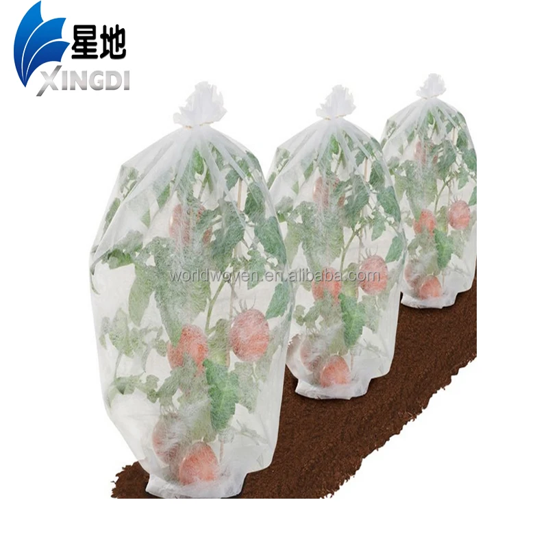 ПП нетканого фруктов защиты мешок ПП фильерный нетканый материал для сельского хозяйства покрытие растительного покрова упаковочный мешок для фруктов
