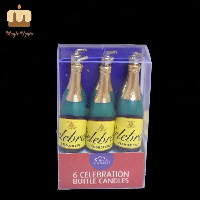 Professional Design Party Occasion Wine Bottle Party Candles For Sale Supplier