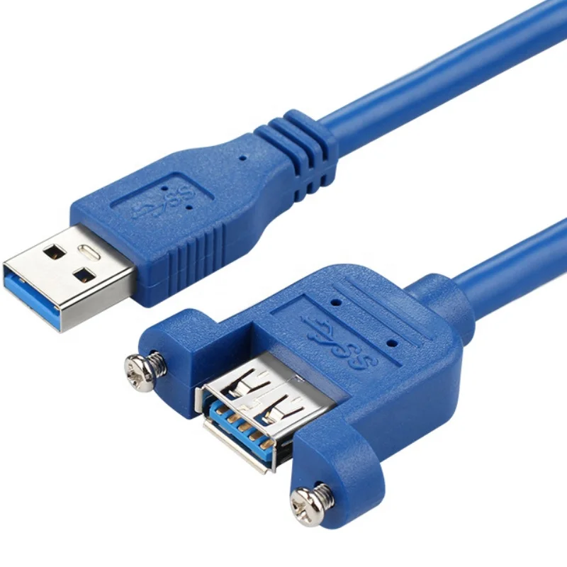 screw panel mount male to female usb3.0 usb 3.0 30cm usb extension cable 0.3m (62054671954)