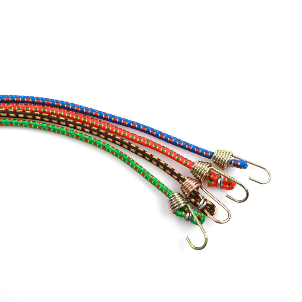 20 шт. 4 мм эластичный мини-банджи цветной с крючком из цинкового сплава