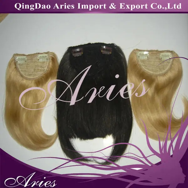 Модные Человеческие волосы remy челка бахрома с зажимом Наращивание волос шиньоны