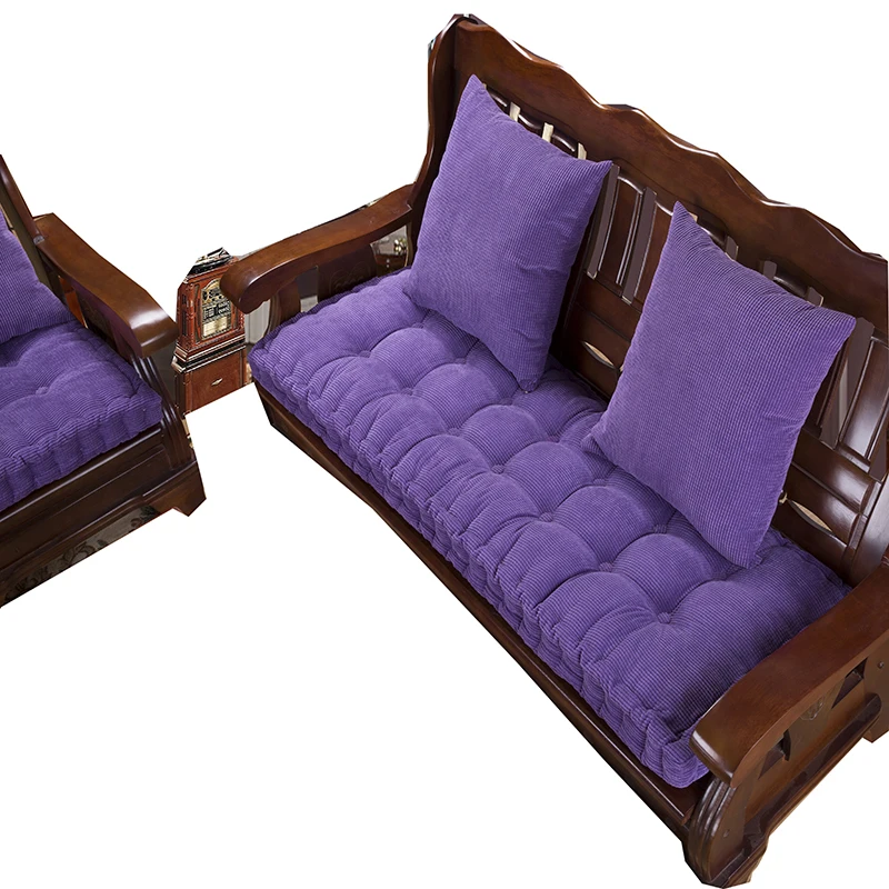 2018 Single Auto and Car School Comfort Chair Filling Corduroy Fatener Wooden Sofa Seat Cushion