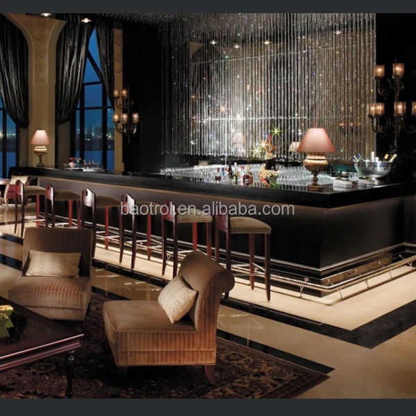 customize design Acrylic solid surface night club hookah lounge furniture home LED bar counter