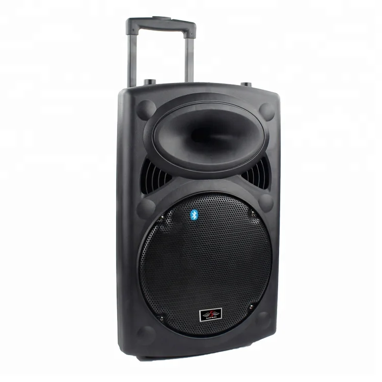 
15 inch usb super wireless bass stereo digital trolley laptop portable speaker 