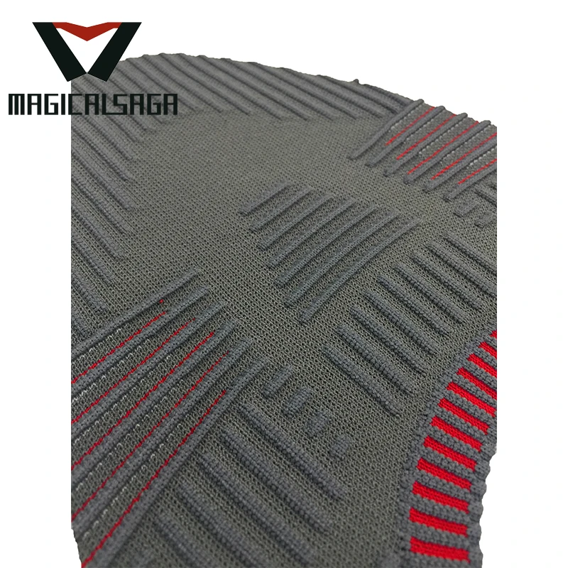 Hot selling men sneaker 3d knit slip on shoe upper material