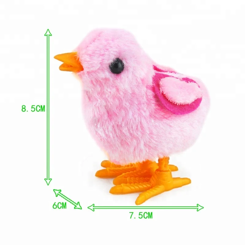 Wholesale Lovely Cartoon Plush Wind UP Chicken Toy For Baby
