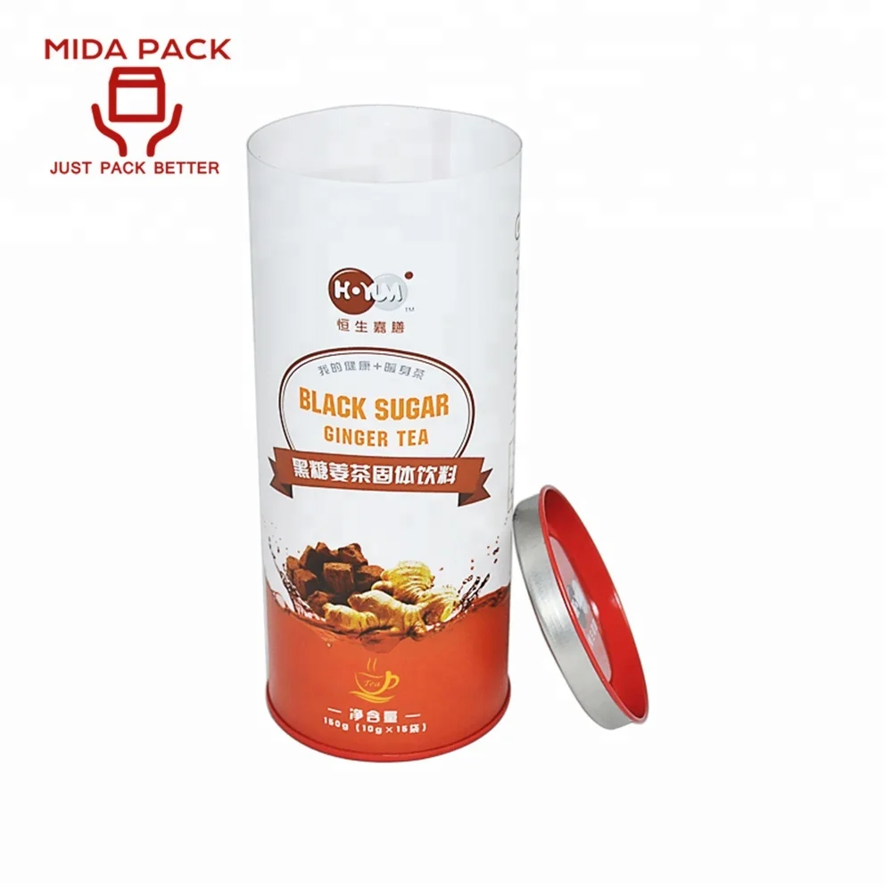 Customized plastic cylindrical containers for protein powder/food