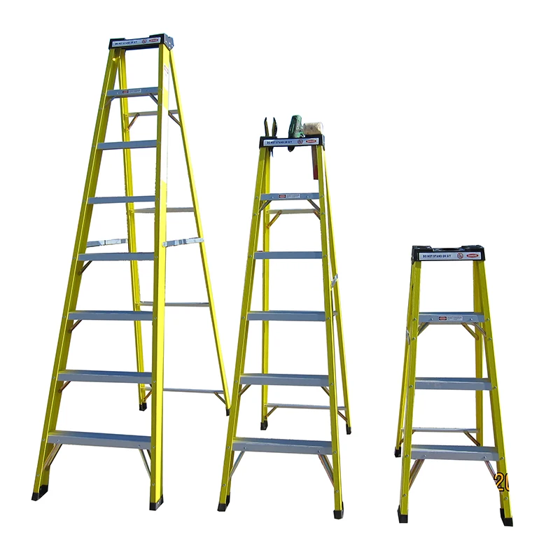 Lowes price easy folding non-slip frp step ladder