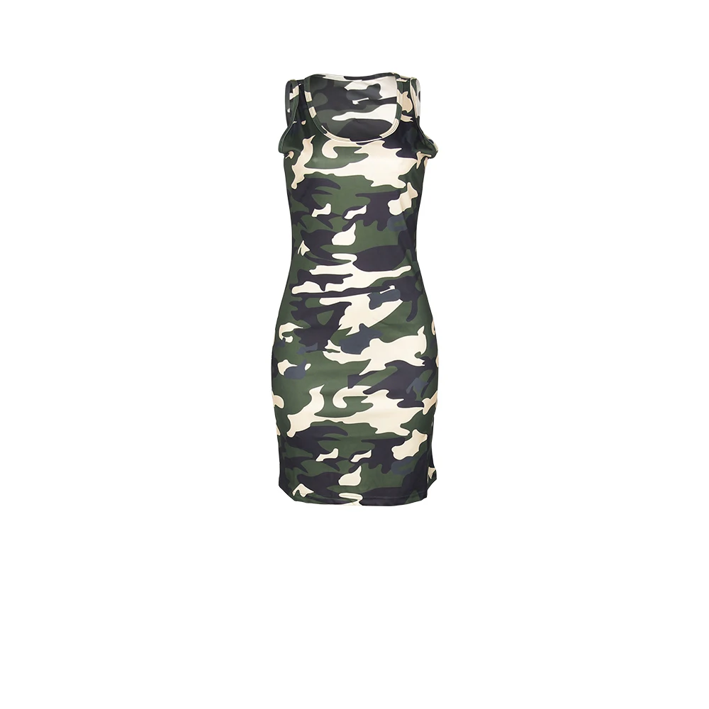 Wholesale Wholesale women army camo camouflage dress MA166
